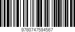 Código de barras (EAN, GTIN, SKU, ISBN): '9780747594567'