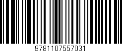 Código de barras (EAN, GTIN, SKU, ISBN): '9781107557031'