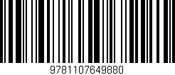 Código de barras (EAN, GTIN, SKU, ISBN): '9781107649880'