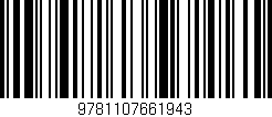 Código de barras (EAN, GTIN, SKU, ISBN): '9781107661943'