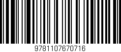 Código de barras (EAN, GTIN, SKU, ISBN): '9781107670716'