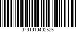 Código de barras (EAN, GTIN, SKU, ISBN): '9781310492525'