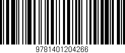 Código de barras (EAN, GTIN, SKU, ISBN): '9781401204266'