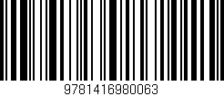Código de barras (EAN, GTIN, SKU, ISBN): '9781416980063'