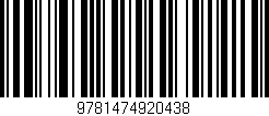 Código de barras (EAN, GTIN, SKU, ISBN): '9781474920438'