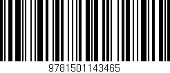 Código de barras (EAN, GTIN, SKU, ISBN): '9781501143465'