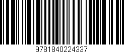Código de barras (EAN, GTIN, SKU, ISBN): '9781840224337'
