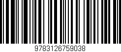 Código de barras (EAN, GTIN, SKU, ISBN): '9783126759038'