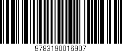 Código de barras (EAN, GTIN, SKU, ISBN): '9783190016907'