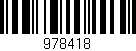 Código de barras (EAN, GTIN, SKU, ISBN): '978418'