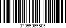 Código de barras (EAN, GTIN, SKU, ISBN): '97855065506'