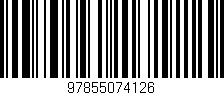 Código de barras (EAN, GTIN, SKU, ISBN): '97855074126'