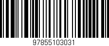 Código de barras (EAN, GTIN, SKU, ISBN): '97855103031'