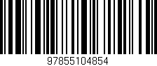 Código de barras (EAN, GTIN, SKU, ISBN): '97855104854'