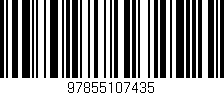 Código de barras (EAN, GTIN, SKU, ISBN): '97855107435'
