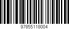 Código de barras (EAN, GTIN, SKU, ISBN): '97855118004'