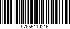 Código de barras (EAN, GTIN, SKU, ISBN): '97855119216'