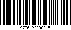 Código de barras (EAN, GTIN, SKU, ISBN): '9786123030315'