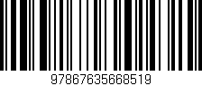Código de barras (EAN, GTIN, SKU, ISBN): '97867635668519'