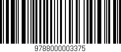 Código de barras (EAN, GTIN, SKU, ISBN): '9788000003375'