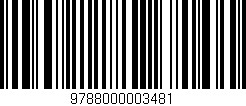 Código de barras (EAN, GTIN, SKU, ISBN): '9788000003481'
