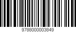 Código de barras (EAN, GTIN, SKU, ISBN): '9788000003849'