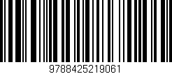 Código de barras (EAN, GTIN, SKU, ISBN): '9788425219061'