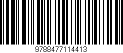 Código de barras (EAN, GTIN, SKU, ISBN): '9788477114413'