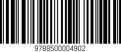 Código de barras (EAN, GTIN, SKU, ISBN): '9788500004902'