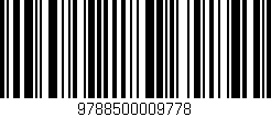 Código de barras (EAN, GTIN, SKU, ISBN): '9788500009778'