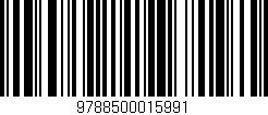 Código de barras (EAN, GTIN, SKU, ISBN): '9788500015991'