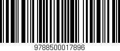 Código de barras (EAN, GTIN, SKU, ISBN): '9788500017896'