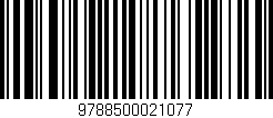 Código de barras (EAN, GTIN, SKU, ISBN): '9788500021077'
