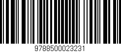 Código de barras (EAN, GTIN, SKU, ISBN): '9788500023231'