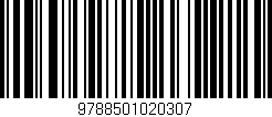 Código de barras (EAN, GTIN, SKU, ISBN): '9788501020307'