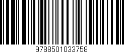 Código de barras (EAN, GTIN, SKU, ISBN): '9788501033758'