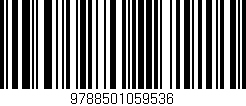 Código de barras (EAN, GTIN, SKU, ISBN): '9788501059536'