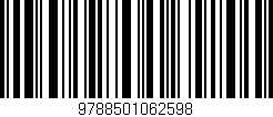 Código de barras (EAN, GTIN, SKU, ISBN): '9788501062598'