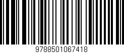 Código de barras (EAN, GTIN, SKU, ISBN): '9788501067418'