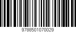 Código de barras (EAN, GTIN, SKU, ISBN): '9788501070029'
