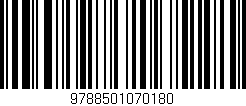 Código de barras (EAN, GTIN, SKU, ISBN): '9788501070180'