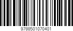 Código de barras (EAN, GTIN, SKU, ISBN): '9788501070401'