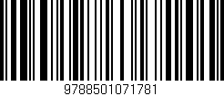 Código de barras (EAN, GTIN, SKU, ISBN): '9788501071781'