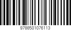 Código de barras (EAN, GTIN, SKU, ISBN): '9788501076113'