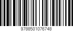Código de barras (EAN, GTIN, SKU, ISBN): '9788501076748'