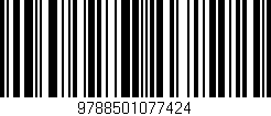 Código de barras (EAN, GTIN, SKU, ISBN): '9788501077424'