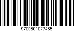 Código de barras (EAN, GTIN, SKU, ISBN): '9788501077455'