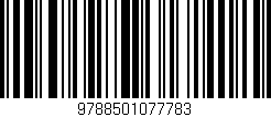 Código de barras (EAN, GTIN, SKU, ISBN): '9788501077783'