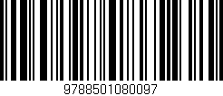 Código de barras (EAN, GTIN, SKU, ISBN): '9788501080097'