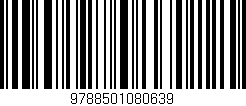 Código de barras (EAN, GTIN, SKU, ISBN): '9788501080639'